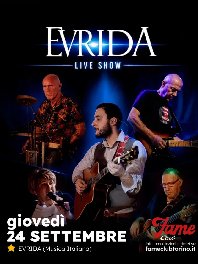 EVRIDA BAND | Giovedì 24 settembre