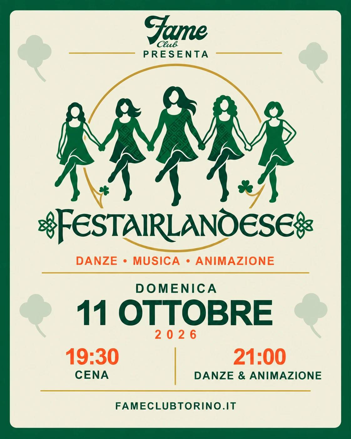 DANZE IRLANDESI | Domenica 11 ottobre