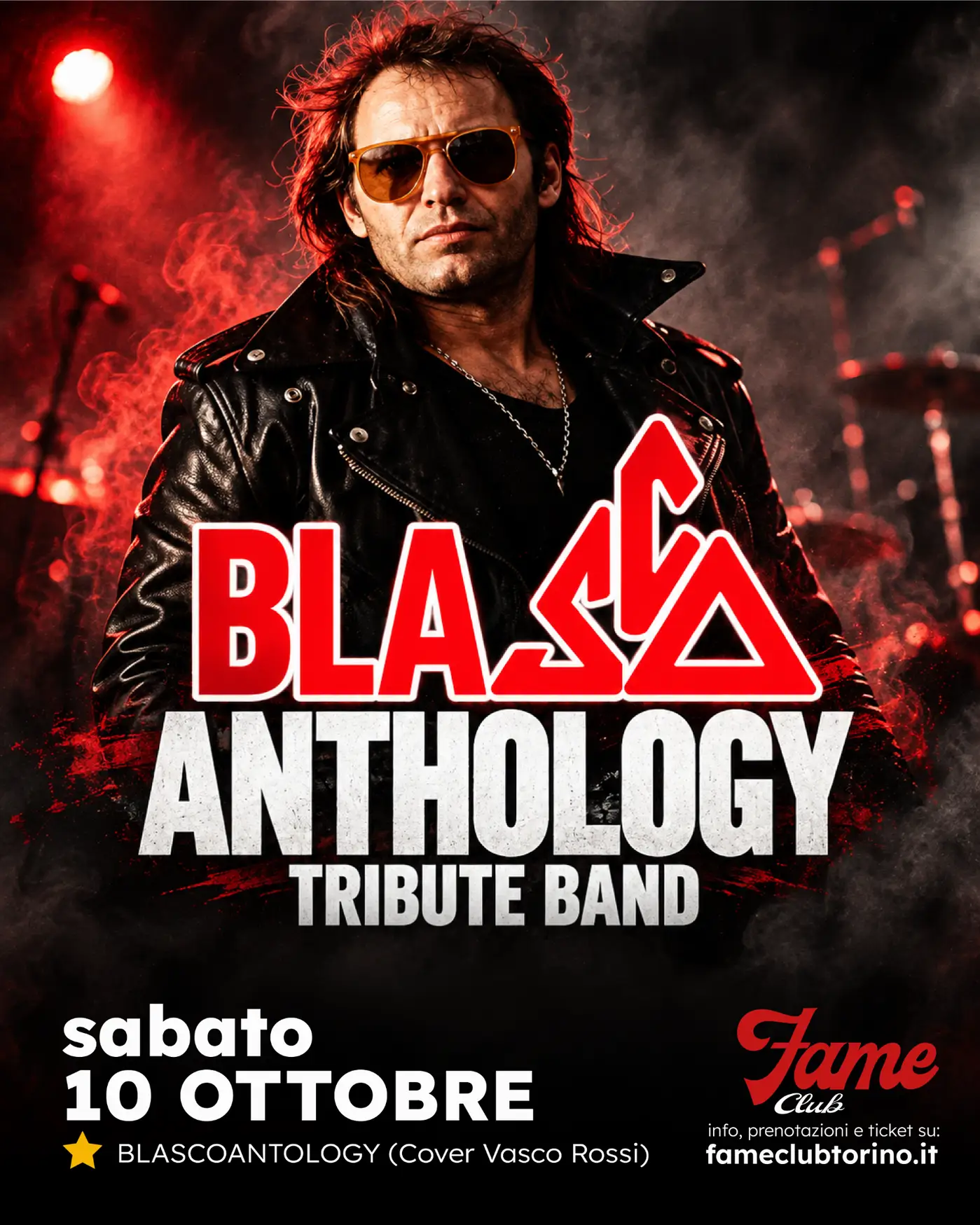 Manifesti FAMECLUB_10.10 BLASCOANTOLOGY (Tributo Vasco Rossi)