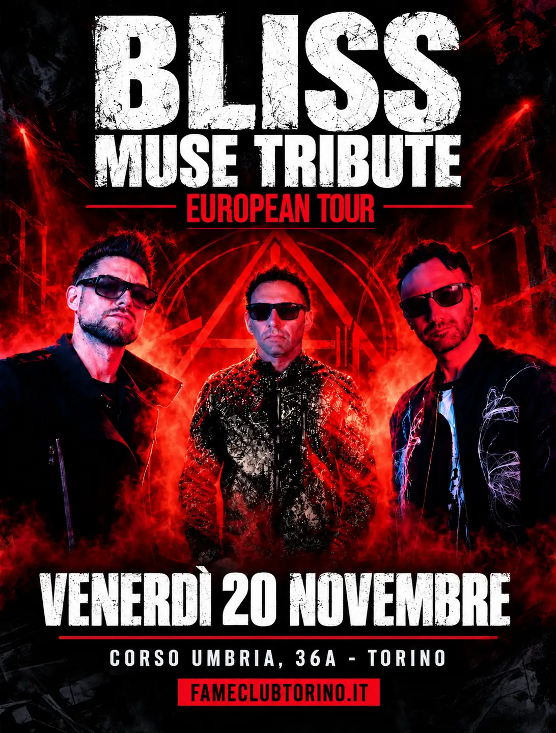 BLISS – Muse Tribute | Venerdì 20 Novembre 2026