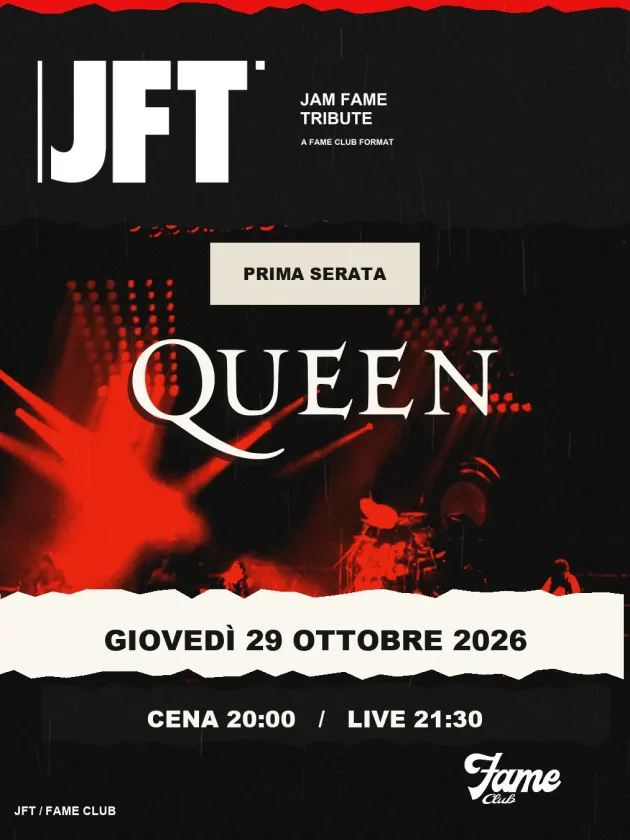 JFT – Queen | Jam Session Tematica – Giovedì 29 Ottobre