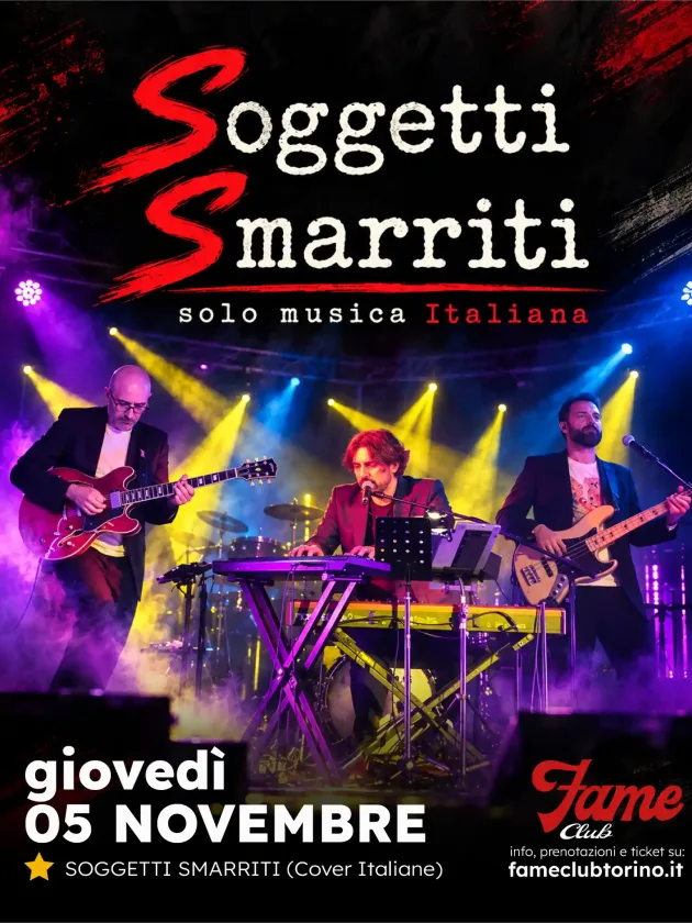 Soggetti Smarriti – Cantautorato Italiano | Giovedì 5 Novembre 2026