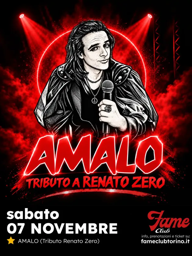 AMALO – Tributo a Renato Zero | Sabato 7 Novembre