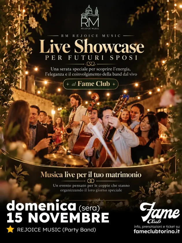 Rejoice Music Live | Domenica 15 Novembre 2026